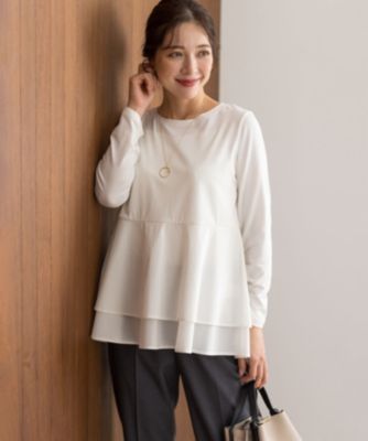 集英社HAPPY PLUS STORE組曲 L（クミキョク　エル）/シャツコンビティアード ロングＴシャツ