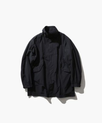 ATON ブラック ショートモッズコート ATON(エイトン)のAIR WEATHER | ショートモッズコート - UNISEX