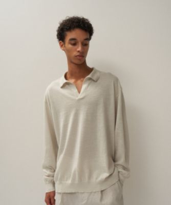 ATON(エイトン)のRAMIE CASHMERE | スキッパーポロセーター - UNISEX