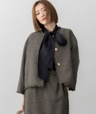 23区 L(ニジュウサンク エル)のツイーディーカラーミックス ノーカラー