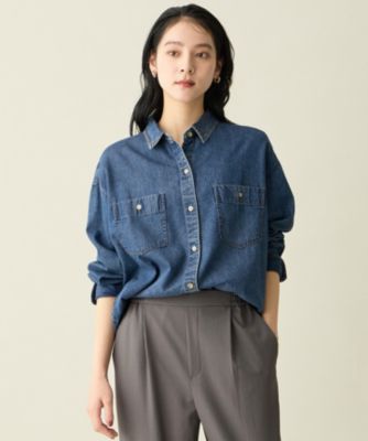 集英社HAPPY PLUS STOREany FAM（エニィファム）/【洗濯機可】オーバーデニムシャツ