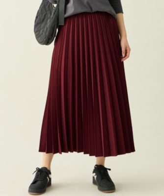 ANY(エニィ)の【新色追加/ウエストゴム】ウーリッシュプリーツスカート