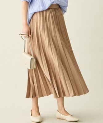 アナイ シルキープリーツ 34 アイボリー ウエストゴム STAFF STYLING|ANAYI OFFICIAL ONLINE STORE｜アナイ 公式サイト