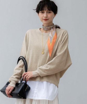 23区(ニジュウサンク)の【洗える】シャイニーコットンテリー ドルマン