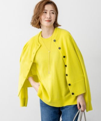 集英社HAPPY PLUS STORE23区（ニジュウサンク）/【見上愛さん着用/洗える】ピュアカシミヤ クルーネック カーディガン