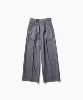 集英社HAPPY PLUS STOREATON（エイトン）/MERINO COLLEGE FLANNEL | タックワイドパンツ