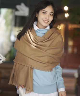 23区(ニジュウサンク)の【LEE掲載】ピュアカシミヤ フリンジ ストール