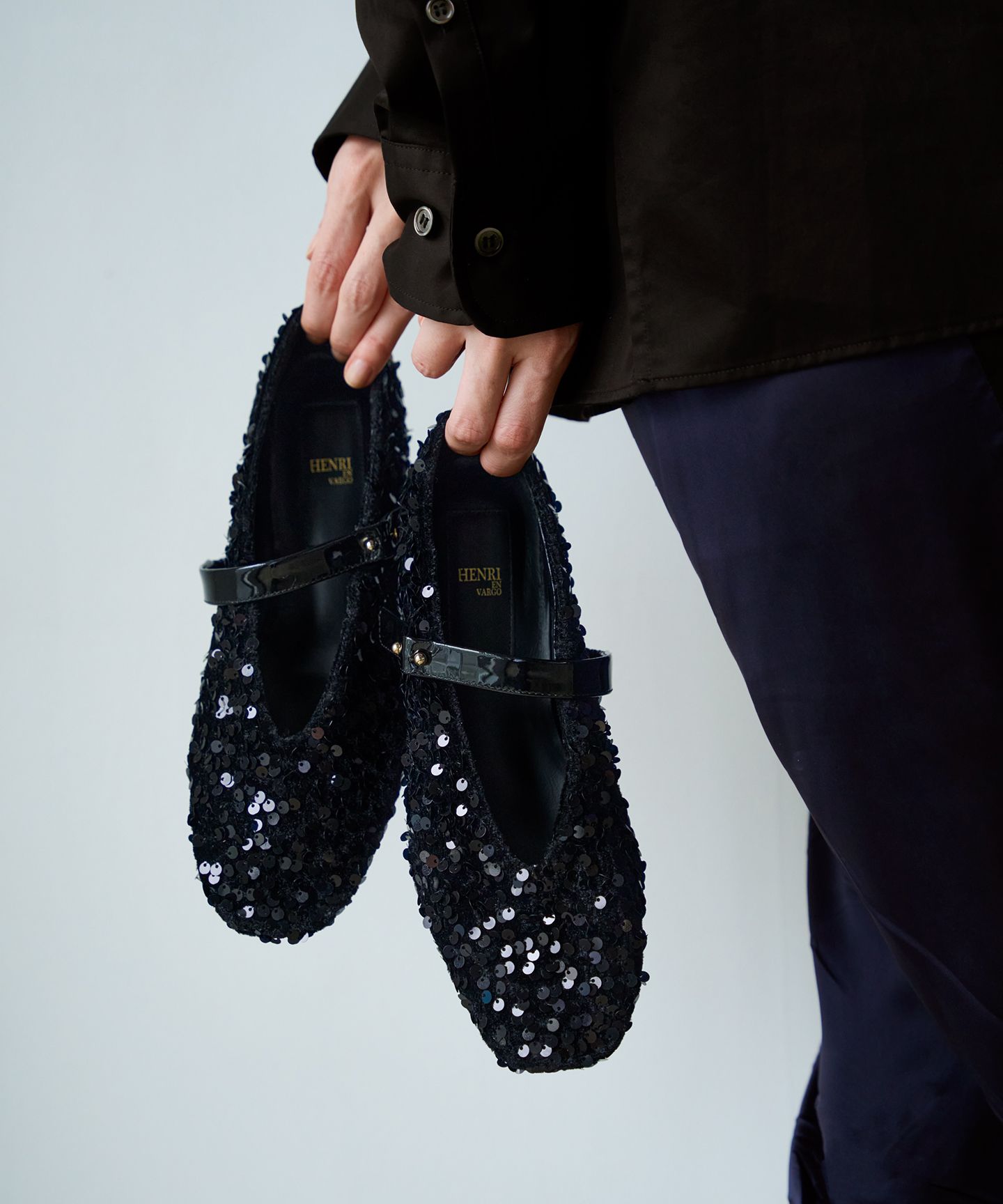 BEIGE，(ベイジ)/【一部店舗限定】HENRI EN VARGO / MATHILDE スパンコールメリージェーン