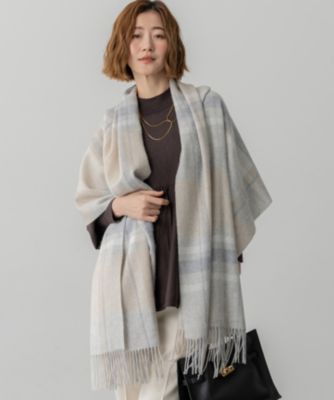 23区(ニジュウサンク)の【VERY掲載】カシミヤ チェック ストール通販