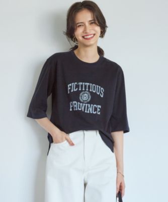 集英社HAPPY PLUS STORE23区 L（ニジュウサンク エル）/【SLOW/一部店舗限定】MVSコットン ヴィンテージ風 ロゴTEE