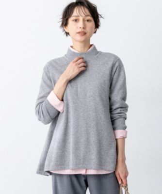 23区 L(ニジュウサンク エル)の【洗える】ピュアカシミヤ フレア