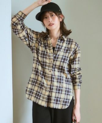 集英社HAPPY PLUS STORE23区（ニジュウサンク）/【WEB限定】シャーリング チェック シャツ