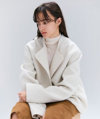 152 新品 BEIGE ベイジ ＶＥＲＤＵＮ ウールリバーショートコート 4 自由区｜【カタログ掲載】ウールリバーショート コート