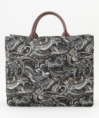自由区(ジユウク)の【カタログ掲載】ペイズリープリント トートバッグ