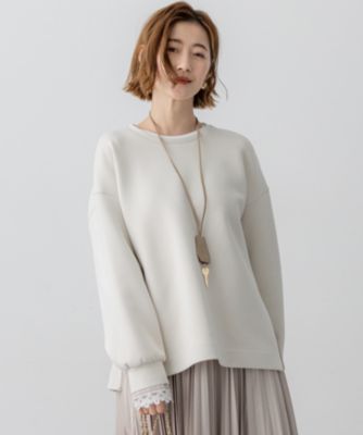 集英社HAPPY PLUS STORE23区（ニジュウサンク）/【洗える】コットンエアーダンボール サイドジップ カットソー