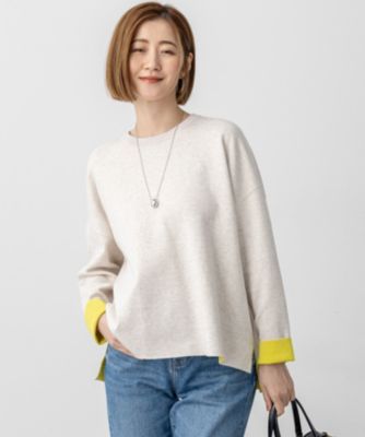 タグ付き・未使用　２３区【洗える】ダブルフェイス プルオーバー ニット38 タグ付き・未使用 23区【洗える】ダブルフェイス プルオーバー ニット38