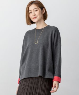 23区(ニジュウサンク)の【洗える】ダブルフェイス プルオーバー ニット