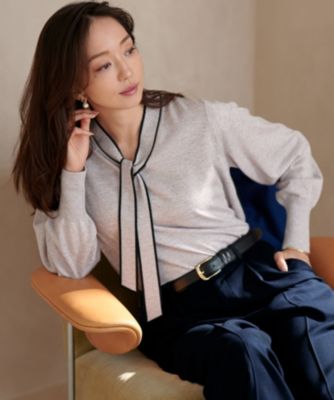 23区 L(ニジュウサンク エル)の【洗える】ウーステッドウール ボウタイ