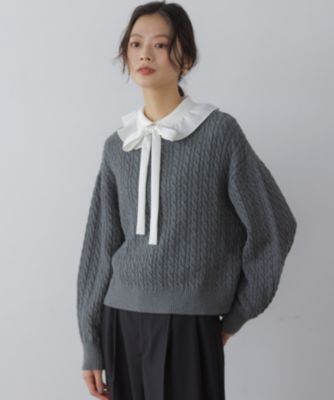 組曲 S(クミキョク エス)の【加藤ローサさん着用】コットンカシミヤMIX