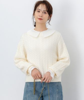 組曲(クミキョク)の【加藤ローサさん着用】コットンカシミヤMIX