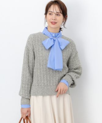組曲(クミキョク)の【加藤ローサさん着用】コットンカシミヤMIX