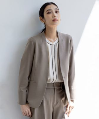 集英社HAPPY PLUS STOREANY SIS（エニィスィス）/【保温効果・ストレッチ・洗える】ビューティサーモ2WAYストレッチ ノーカラージャケット