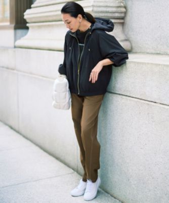 自由区L 大きいサイズ　SHIHOさん着用　コットンサテンテーパード パンツ 自由区L 大きいサイズ SHIHOさん着用 コットンサテンテーパード