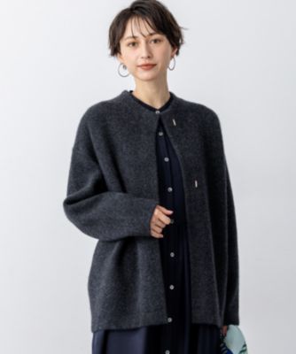 集英社HAPPY PLUS STORE23区 L（ニジュウサンク エル）/【見上愛さん着用/洗える】ラクーンブレンドダブルフェイス ニット アウター