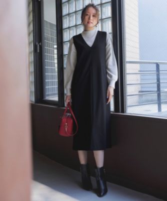 集英社HAPPY PLUS STOREANY SIS（エニィスィス）/【保温効果・ストレッチ】ビューティサーモ2WAYストレッチ ジャンパースカート