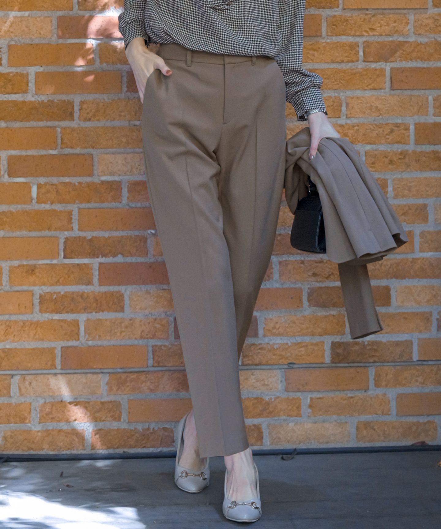 ANY SIS(エニィスィス)/【保温効果・ストレッチ・洗える】ビューティサーモ2WAYストレッチ テーパードパンツ