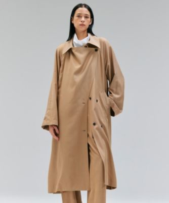 BEIGE，(ベイジ)のCOBURN / シルク混ロングステンカラーコート