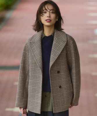 オーガニックコットンチェックコート(その他のコート・ブルゾン