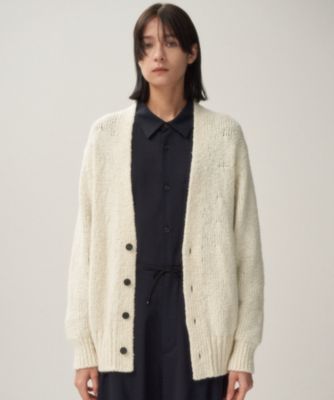 ATON エイトン　カシミヤロングカーディガン ATON - 【残り一点】Wool Mouline Oversized Cardigan | ACRMTSM