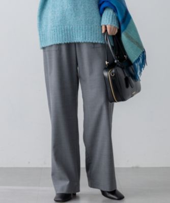 集英社HAPPY PLUS STORE23区 S（ニジュウサンク エス）/【洗える】ナチュラルストレッチサキソニー ベイカー ドロスト パンツ