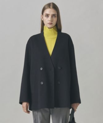 集英社HAPPY PLUS STOREICB L（アイシービー　エル）/WoolRever ノーカラーショートコート