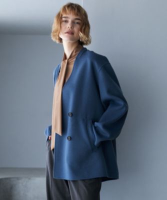 ICB(アイシービー)のWoolRever ノーカラーショートコート通販