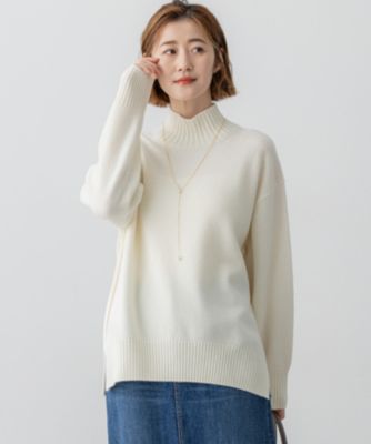 KET 365 Plus ベージュ 23区 S(ニジュウサンク エス)の【洗える】カシミヤブレンド