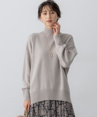 KET 365 Plus ベージュ 23区 S(ニジュウサンク エス)の【洗える】カシミヤブレンド