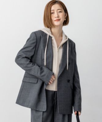 集英社HAPPY PLUS STORE23区（ニジュウサンク）/【セットアップ対応】TWサキソニー ダブル ジャケット