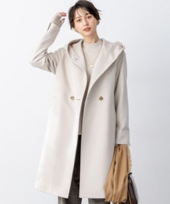 23区　ニジュウサンク　ウールカシミヤビーバー フード付き ショートコート 楽天市場】【SALE／30%OFF】ウールカシミヤビーバー フード付き