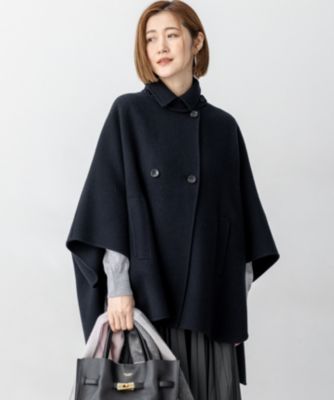 集英社HAPPY PLUS STORE23区（ニジュウサンク）/【見上愛さん着用/Oggi11月号掲載】ウールライトリバー ポンチョシルエット コート