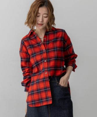 【新品】23区　ブラッシュド ビエラチェック シャツ　サイズ38 23区(ニジュウサンク)の【洗える】ブラッシュド ビエラチェック シャツ