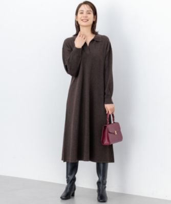 組曲(クミキョク)の【加藤ローサさん着用】スキッパーニット