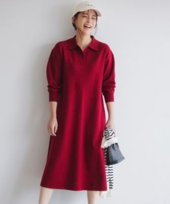 組曲(クミキョク)の【加藤ローサさん着用】スキッパーニット