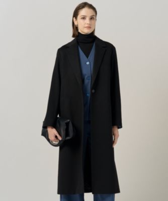 ICB(アイシービー) 黒　コート　カシミヤ100% ICB(アイシービー)の【CLASSY.1月号掲載】WoolRever ロング