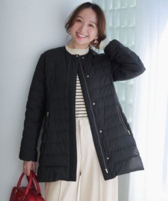 ANY SIS(エニィスィス)の【2WAY】ノーカラーミドル ダウン通販