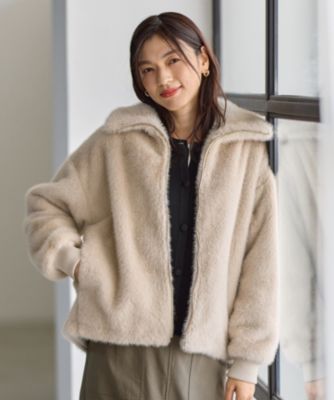 集英社HAPPY PLUS STOREANY（エニィ）/【手洗い可】ファーブルゾン