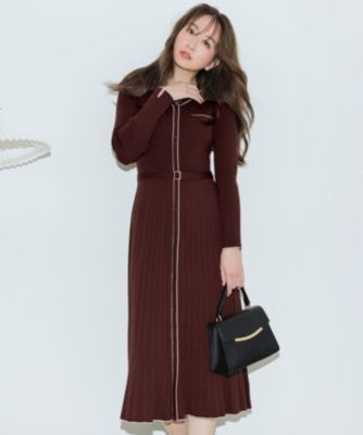 集英社HAPPY PLUS STOREANY SIS（エニィスィス）/バイカラーデザインニット ワンピース