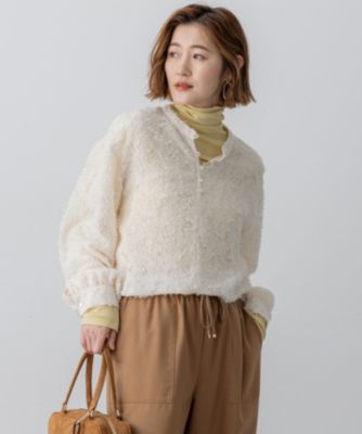 23区(ニジュウサンク)の【洗える】シアーカットジャカード ブラウス