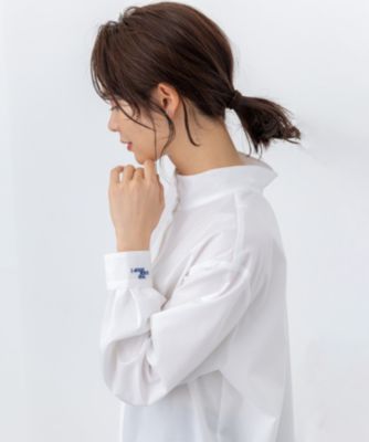 集英社HAPPY PLUS STORE組曲 S（クミキョク　エス）/【加藤ローサさん着用 / 前後着用可】コットンタッチシャーティング刺繍入り ブラウス